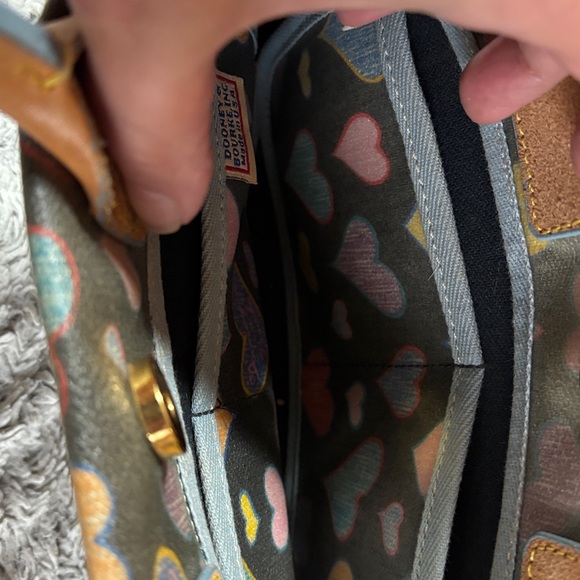 Dooney & Bourke Multicolor Heart Print Bag - Picture 7 of 8